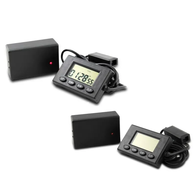 Actieprijs 2x Motorfiets Lap Timer Infrarood ConStands 64 ronden opname zwart Discount Set