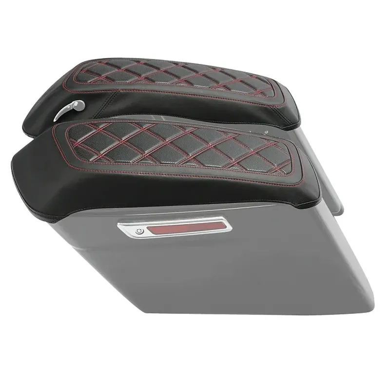 Beperkte Voorraad Hoes passend voor Deksel zijkoffer passend voor Harley Davidson Touring Models 14-26 Hoes Craftride rood