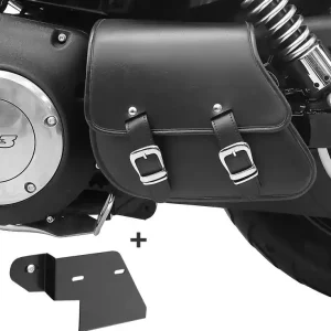 Achterbrug tas + houder passend voor Harley Davidson Dyna Street Bob 06-17 Craftride Veilige Betaling