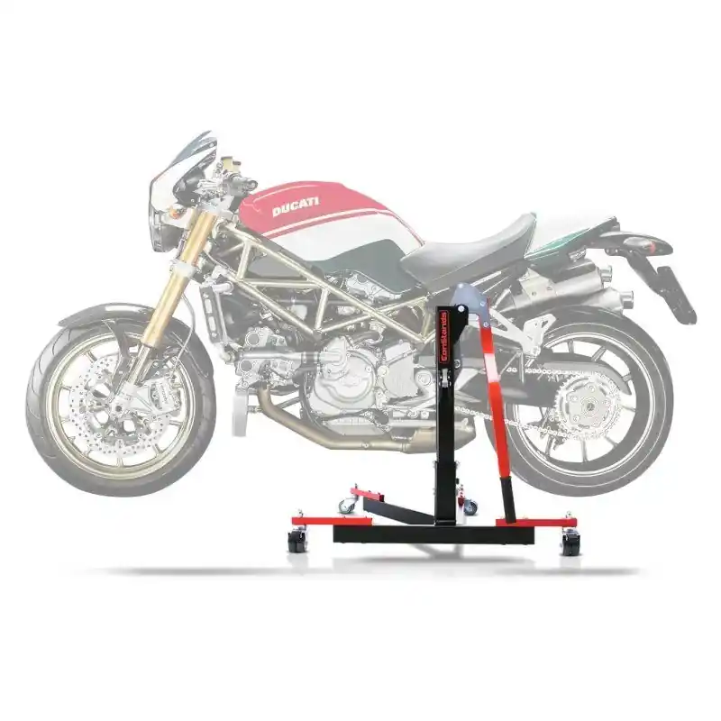 Center Paddock Stand compatibel met Ducati Monster S4R 03-08 Lift ConStands Power-Evo rood Seizoensaanbieding