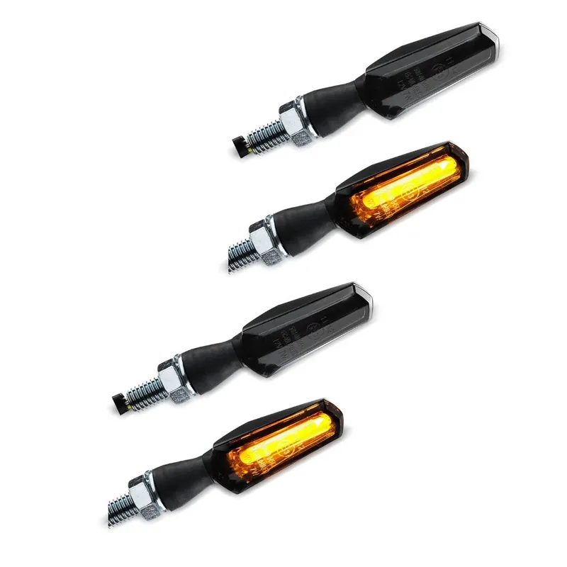 2x Knipperlichten LED / Richtingaanwijzers universal TX15 2 stuk getint zwart Discount Set Finale Uitverkoop