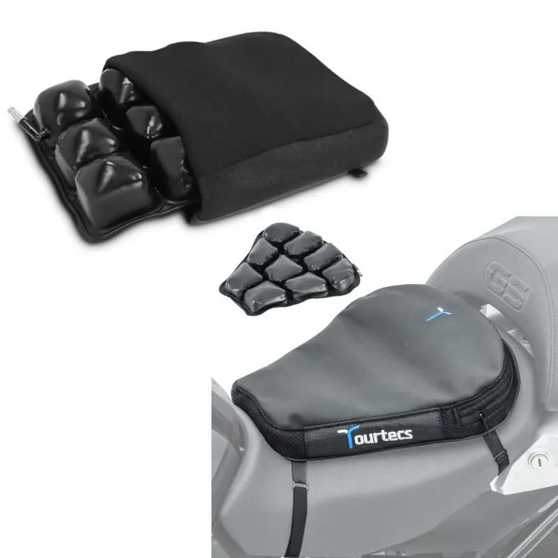 Weekendaanbieding Set: Motorfiets Lucht Zadelkussen Tourtecs Air Deluxe M Comfort Zadelkussen + Motorfiets Lucht Zadelkussen Tourtecs Air S Comfort Zadelkussen in
