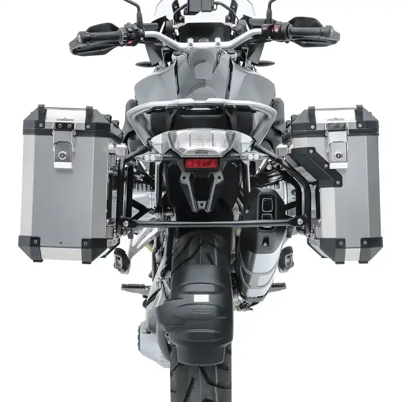 Zijkoffers aluminium + kofferrek passend voor Yamaha Tenere 700 19-26 Bagtecs ADSX70 zilver Gereduceerde Prijs