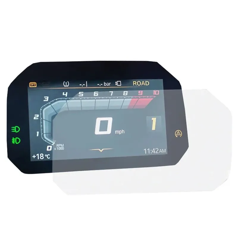 Gratis Retour Snelheidsmeter display beschermfolie compatibel met BMW F 800 GS 24-26 glasfolie Lumitecs