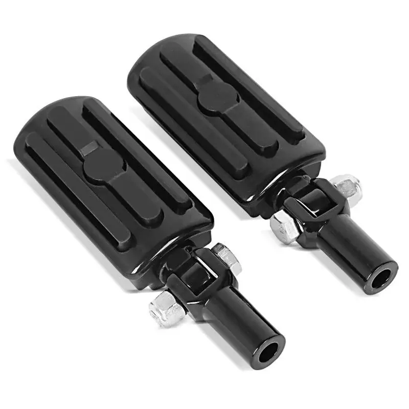 Passagiers voetsteunenset met houderpassend voor passend voor Harley Davidson Fat Boy 00-17 BL1 zwart Craftride Goedkoop