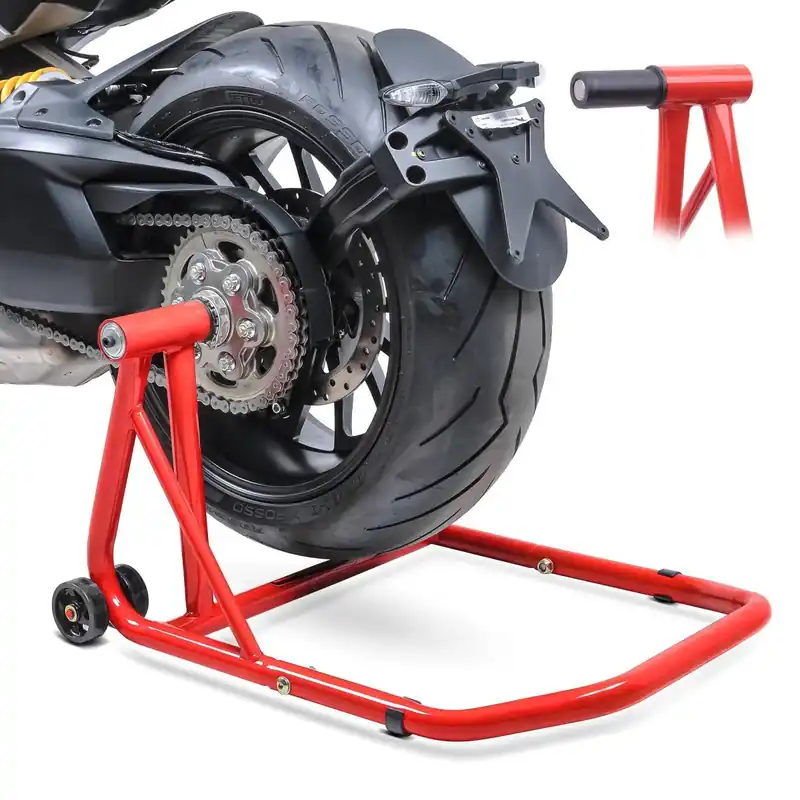 Paddockstand enkelzijdige ophanging compatibel met Ducati Streetfighter V4 / S 20-24 Constands Classic-POM rood Speciale Aanbieding