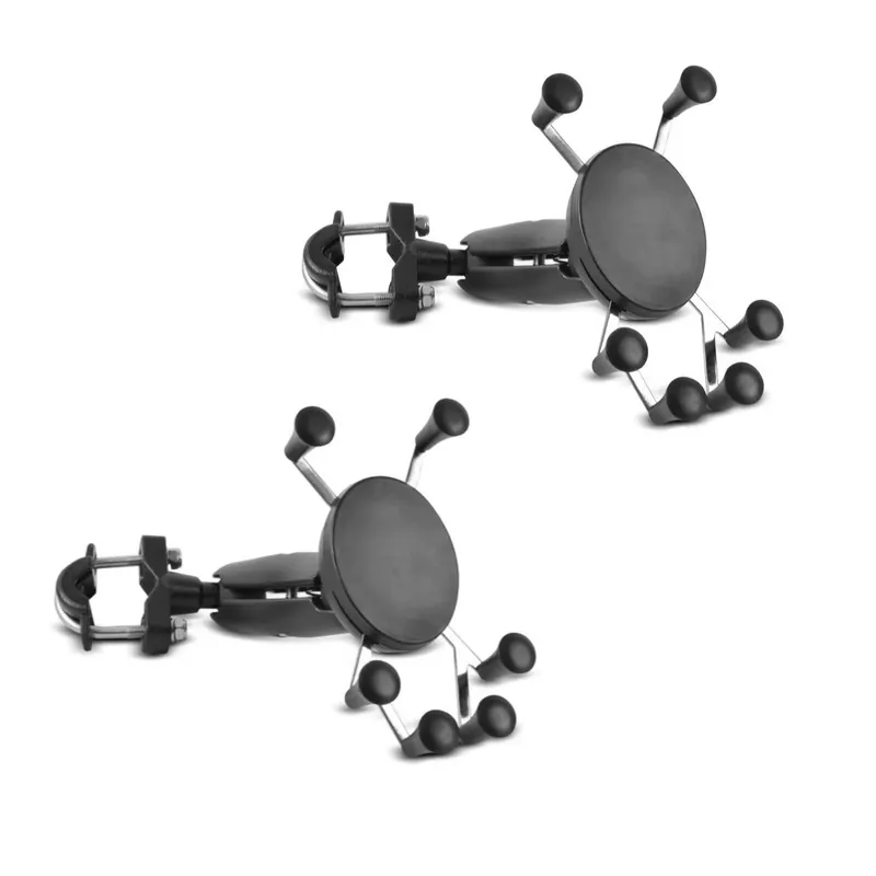 2x Motor smartphone houder SH8 voor stuur aluminium mobiele telefoon Discount Set Snelle Levering