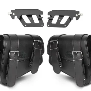 Direct Beschikbaar Set Zadeltassen + houders QL compatibel met Kawasaki Vulcan S 15-26 Craftride Montana rechts-links