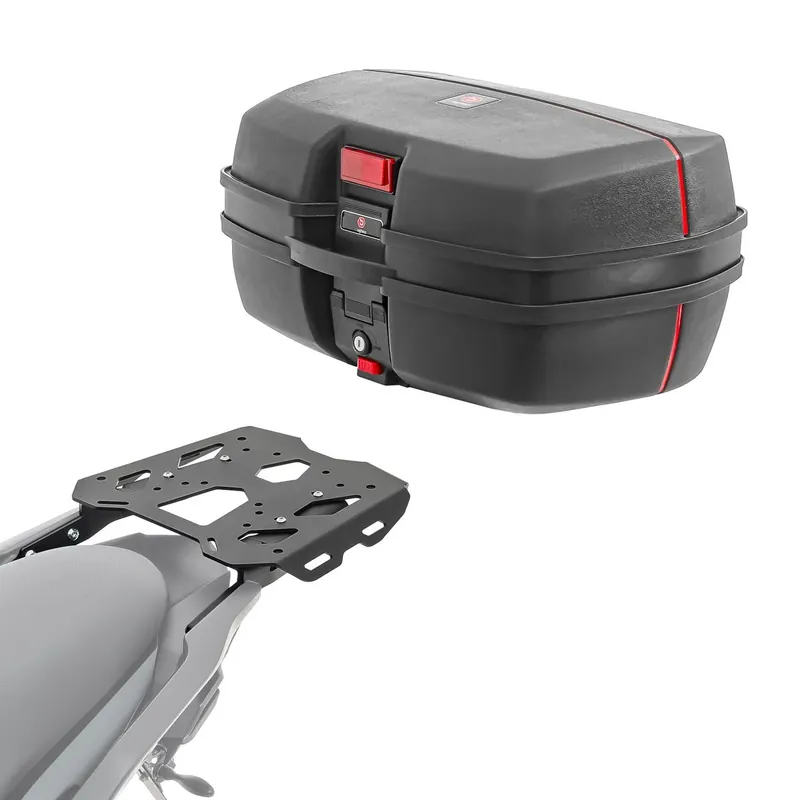 Set Topkoffer + Drager voor Kawasaki Versys 650 14-26 Topcase Bagtecs TB8 Express Levering