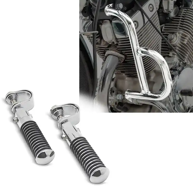 Valbeugel passend voor Yamaha XV 535 Virago 88-03 chroom + valbeugel voetsteunen Beperkte Voorraad
