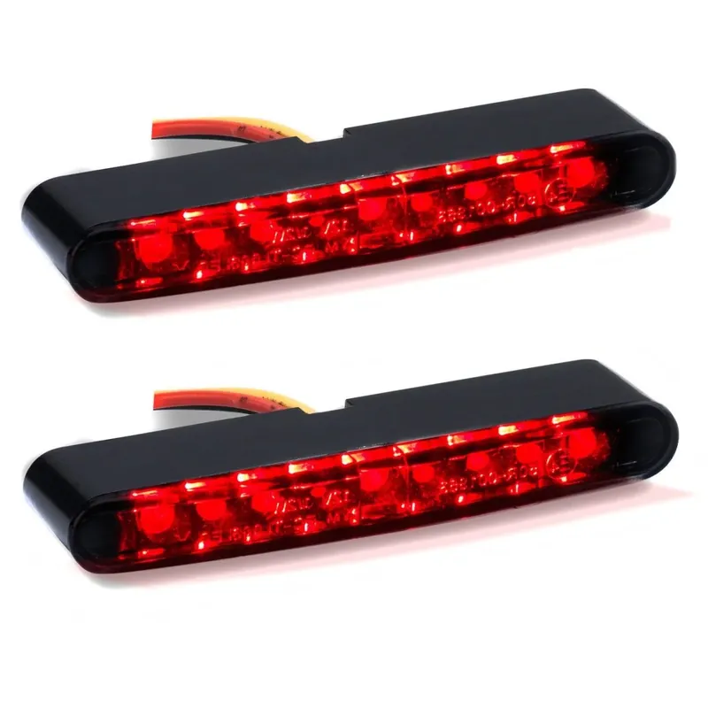 Direct Beschikbaar 2x Motor Achterlicht LED-strip + Remlicht en Doorlopend Achterlicht Lumitecs TX41 dark getint Discount Set