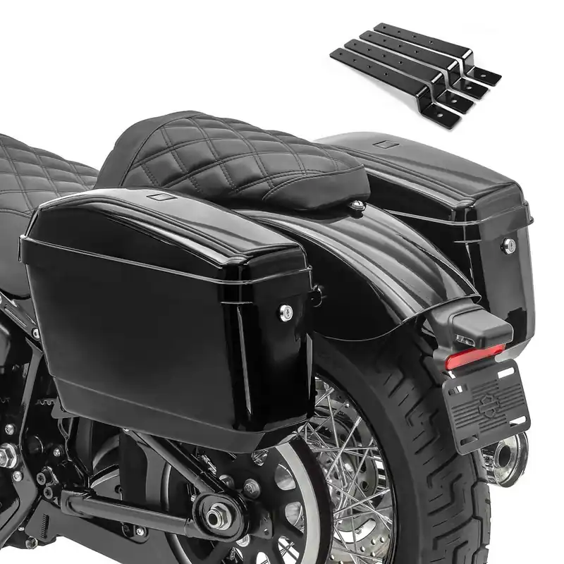 Dagaanbieding Harde Zadeltassen compatibel met Kawasaki VN 800 / Classic Craftride Nevada 20Ltr elk