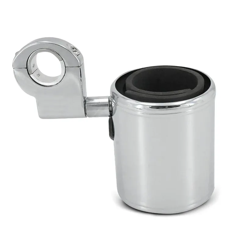 Universele Costum cup holder bidonhouder / bekerhouder voor alle motor sturen Craftride chroom Hete Deal