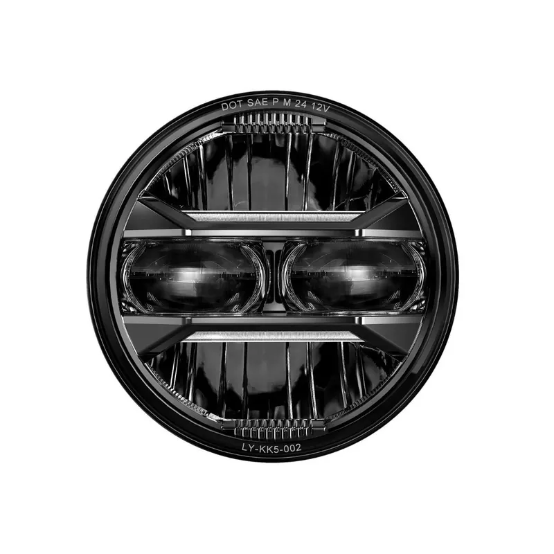 Veilige Betaling LED Koplamp 5,75" Craftride KK5 passend voor Harley Davidson Breakout (FXSB) 13-17 Lamp zwart