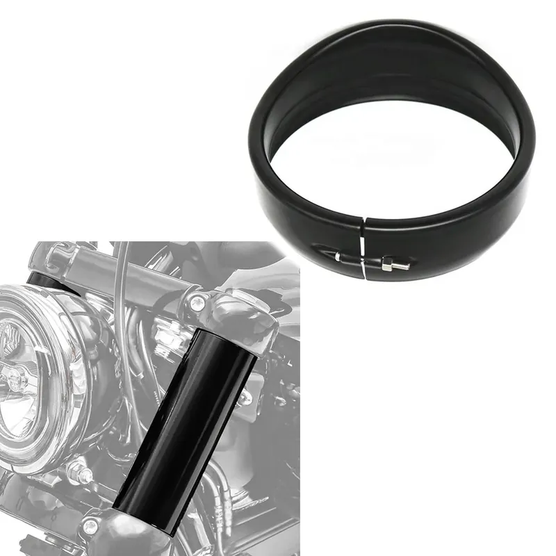 Koop Vandaag Vorkafdekking passend voor Harley Davidson Street Bob 18-26 + koplampring 5.75"
