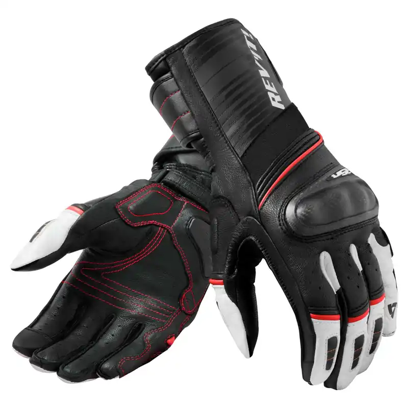 Laatste Versie REV'IT! Gloves RSR 4 Zwart-Wit 3XL