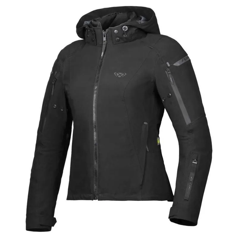 Premium IXON Burning Lady Motorjas Zwart XS