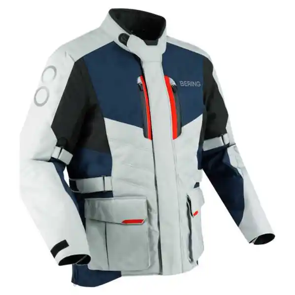 Must-Have Bering Siberia Motorjas Grijs-Blauw-Rood M