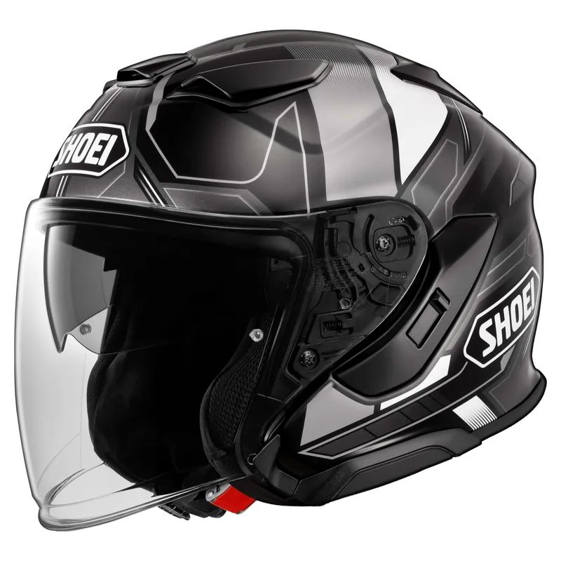 Beperkt Aanbod Shoei J-Cruise 3 Whizzy Jethelm Zwart-Blauw S