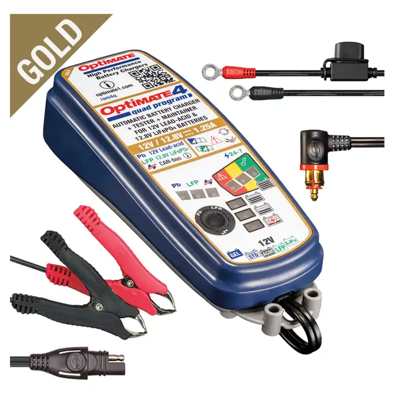 Korting Tecmate Optimate 4 Quad Premium Canbus Gold Druppellader