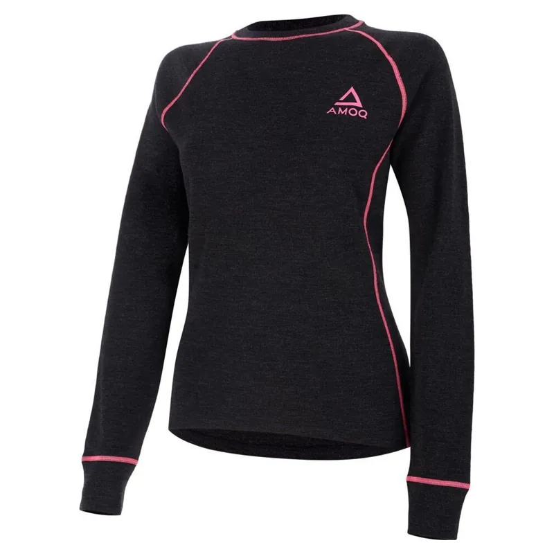 AMOQ Merino W Base Layer Thermoshirt XS Hoge Kwaliteit