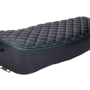 Betrouwbaar Buddy Kit Schmitt Raute gesteppt, zwart / Groen voor Simson S50, S51, S70