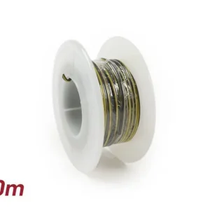 Elektrokabel universeel 0,85mm² 10m zwart/Gelb Op = Op
