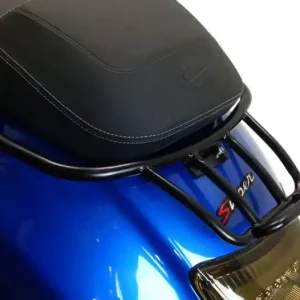 Bagagedrager achter Moto Nostra zwart mat met Soziushaltegriff voor Vespa GT, GTL, GTV, GTS, GTS Super, GTS HPE, GT60 125-300cc Actieprijs