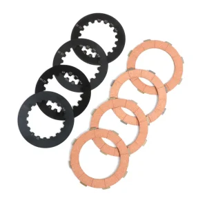 Kupplungsbeläge Set incl. Stahlscheiben BGM Originele Vespa Cosa2 passend voor Koppelingsklok Vespa Cosa2/FL (1992-), PX (1995-), Superstrong, Scooter & Service, MMW, Ultrastrong 4-Scheiben Gratis Retour