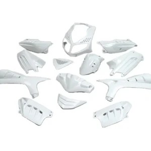 Kappenset EDGE 13-delig wit Metaalic voor Peugeot Speedfight 2 Hete Deal
