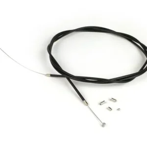 Beperkte Voorraad Zug universeel Ø=1,2mm x 2500mm, Nippel Ø=5,5mm x 7mm verwendet als gaskabel geflochten PTFE