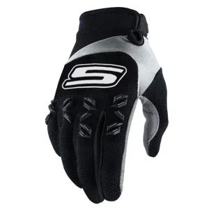 Handschoenen MX S-Line homologiert, zwart / wit - Maat S Express Levering