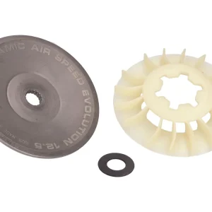 Halfpoulie / koelvin Polini Ceramic Air Speed Evolution 12,5° voor Minarelli met 13mm Stumpf voor Yamaha Aerox 50 2T LC 2004-, Aprilia Area 51, Italjet Dragster 50 LC, MBK Booster 50 2004 Lage Prijs