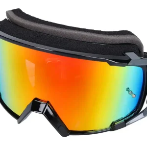 Uitverkoop MX-Brille S-Line Scrub zwart / Grijs - Iridium geel
