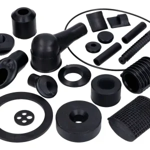 Uitverkoop Kleinteile Kit Gummi, zwart voor Vespa PX, PE 125-200