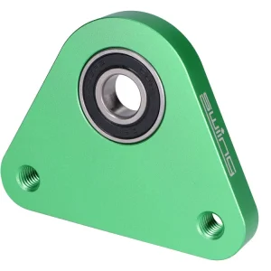 Express Levering Flens Achterwiel / LagerPlaat swiing Racing Aluminium Groen voor Piaggio Ciao, Si, Bravo, Boxer