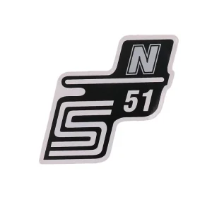 Schriftzug S51 N Folie / Sticker zilver voor Simson S51 Express Levering