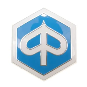 Embleem Piaggio om vast te klikken 6 hoekig 42x48mm voor Piaggio Beverly, Carnaby, X7, X8, X10 Lage Kosten