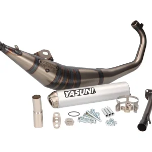 Uitlaat Yasuni R1 MAX Aluminium voor Aprilia RS50, MBK X-Power, Rieju RS, MH RX, Yamaha TZR Laatste Kans