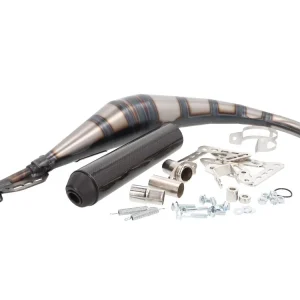 Koopje Uitlaat Yasuni R2 MAX Carbon voor Offroad, SM, Minarelli AM, Derbi D50B0, EBE