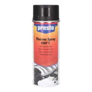 Thermo-Lackspray Presto zwart mat 800°C 400ml Alleen Vandaag