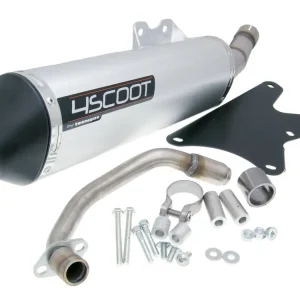 Lage Kosten Uitlaat Tecnigas 4SCOOT voor Piaggio Leader Motor 125-200cc