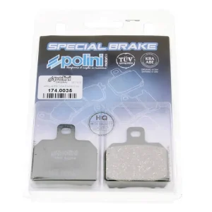 Remblokken Polini organisch voor Aprilia RS, CPI GTR, Peugeot Speedfight 3 Merkproduct
