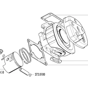 Aanbieding Cilinder Pakkingset Polini voor Cagiva Planet, Raptor 125, Aletta Oro