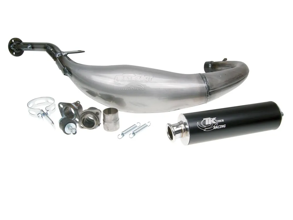 Uitlaat Turbo Kit Carreras 80 voor Derbi D50B0, EBE, EBS Snelle Levering