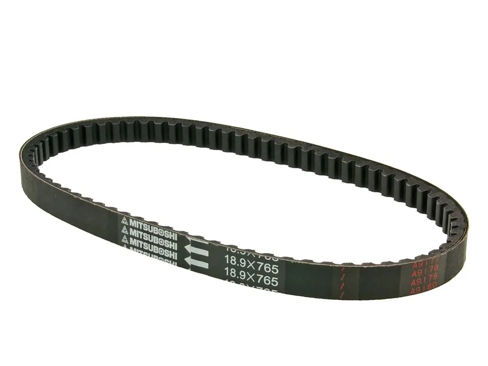 Op = Op V-snaar Mitsuboshi 765-18,9 voor Hyosung Boomer 125, Hyper 125cc