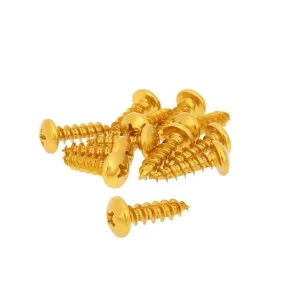 Nu Kopen Schroevenset 12 Stuks Kap gold - 6x20
