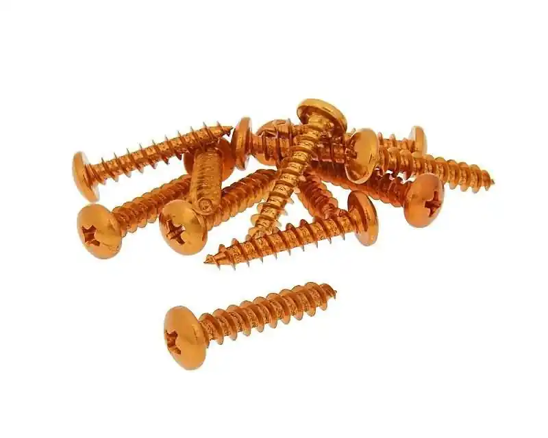 Schroevenset 12 Stuks Kap orange - 6x30 Hoge Kwaliteit