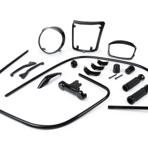 Styling-Kit Moto Nostra "Black Collection" zwart Glanzend voor Vespa GTS 300 Super HPE Supertech , Vespa GTS 125 Super Supertech Voordeelprijs