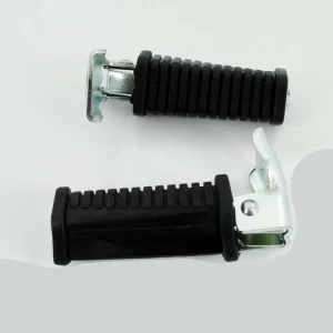 Voetsteunen inklapbaar 12mm zwart voor Zündapp, KS 50, 80, GTS Kreidler, C CS CX Hercules, Hai ZD 40, Florett, Puch, MK, Simson, K KTM, DKW, Miele, Göricke Actieprijs